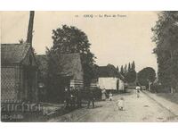 Old postcard - Ask, Paved road in the forest