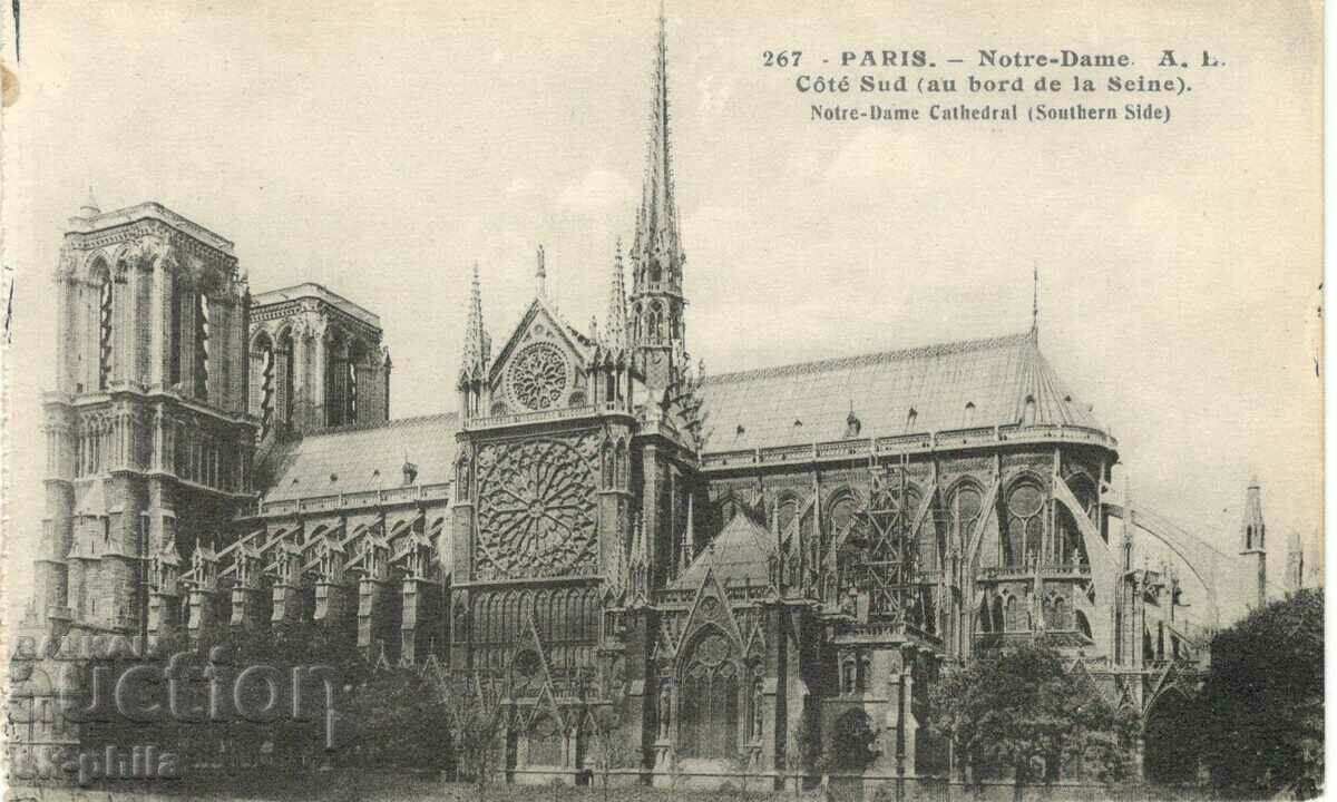 Old postcard - Paris, Notre Dame