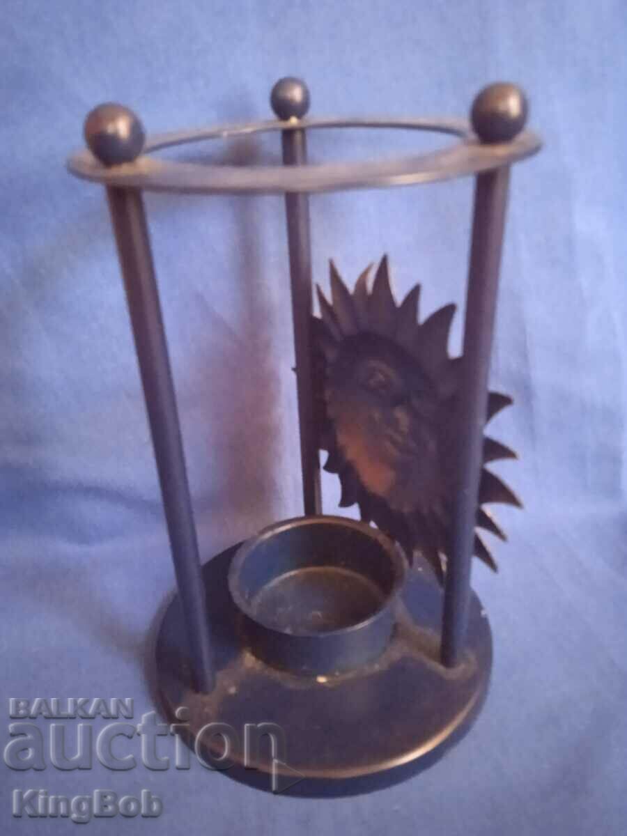 BEAUTIFUL VINTAGE METAL CANDLE "SUN" - 5 BEAUTIFUL VINTAGE METAL CANDLE "SUN" - 5