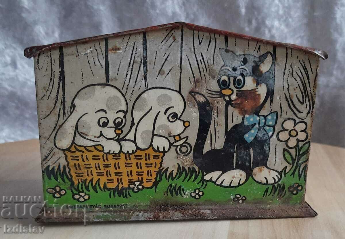 Auction Old metal toy Dog piggy bank. A classic. Auction Old metal toy Dog piggy bank. A classic.