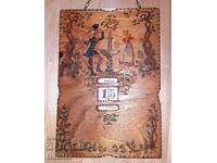 Calendar vintage din lemn