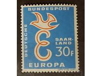 Germany / Saarland 1958 Europe CEPT Birds MNH