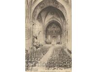 Old postcard - Agen, Interior of the cathedral