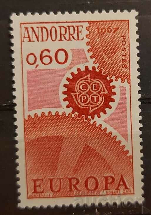Френска Андора 1967 Европа CEPT MNH