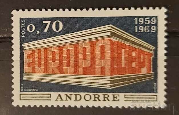 Френска Андора 1969 Европа CEPT Сгради MNH