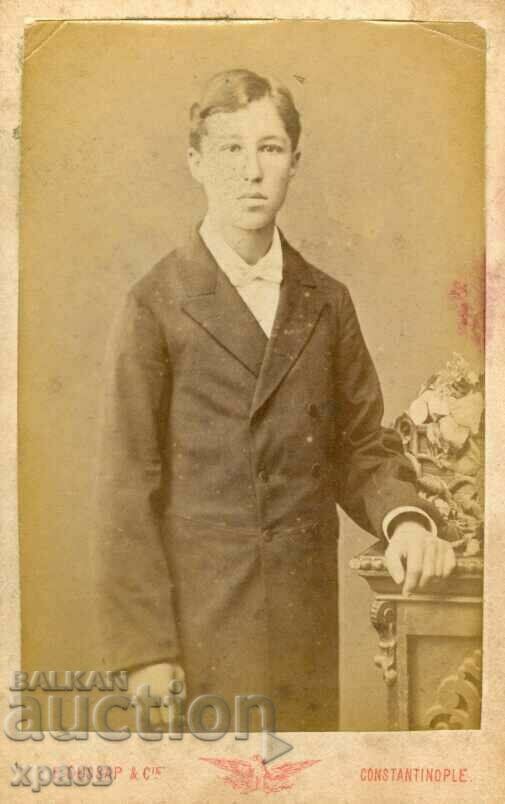 FOTO VECHE - CARTON - ECONOMOV CONSTANTINOPOL - M0922 FOTO VECHE - CARTON - ECONOMOV CONSTANTINOPOL - M0922