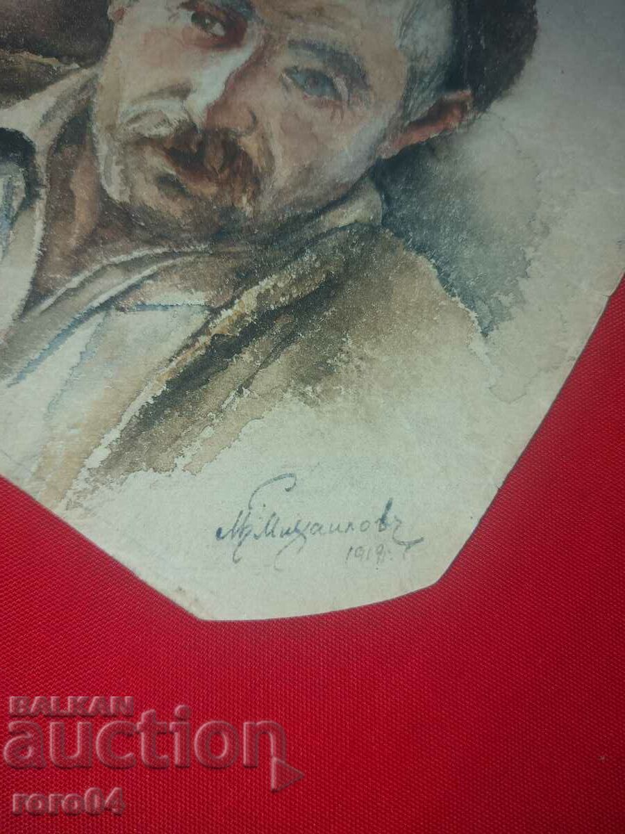 NIKOLA MIKHAILOV - ??? - WATERCOLOR - 1919 with price 1750.00 BGN | € 894.76 NIKOLA MIKHAILOV - ??? - WATERCOLOR - 1919 with price 1750.00 BGN | € 894.76