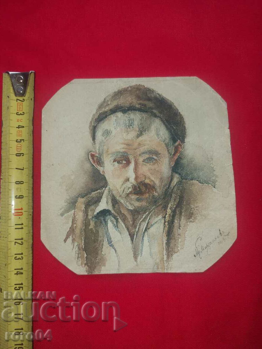 Auction NIKOLA MIKHAILOV - ??? - WATERCOLOR - 1919 Auction NIKOLA MIKHAILOV - ??? - WATERCOLOR - 1919