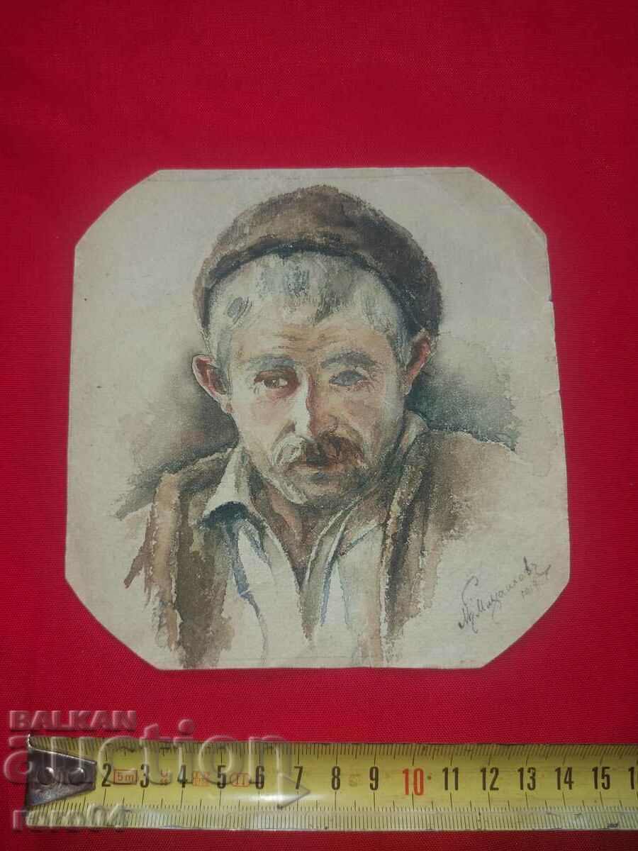 Delivery of NIKOLA MIKHAILOV - ??? - WATERCOLOR - 1919 Delivery of NIKOLA MIKHAILOV - ??? - WATERCOLOR - 1919