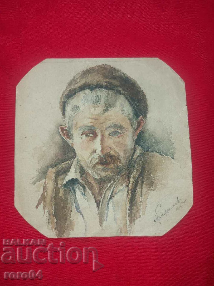 NIKOLA MIKHAILOV - ??? - ACUARELA - 1919