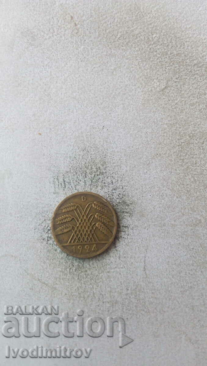 Germany 10 Reichspfenning 1924 D with price 1.65 BGN | € 0.84 Germany 10 Reichspfenning 1924 D with price 1.65 BGN | € 0.84