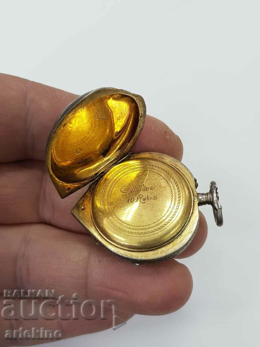 Silver enamel watch covers 1890-1900. - 7 Silver enamel watch covers 1890-1900. - 7