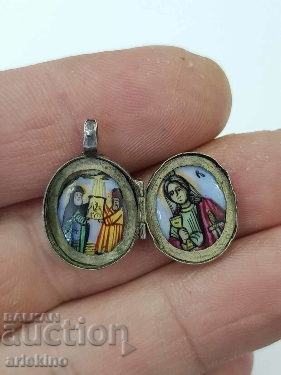 Rare Russian Imperial Miniature Icon 84 BC.