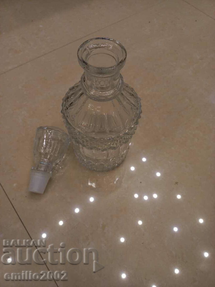 Auction Glass carafe retro social Auction Glass carafe retro social