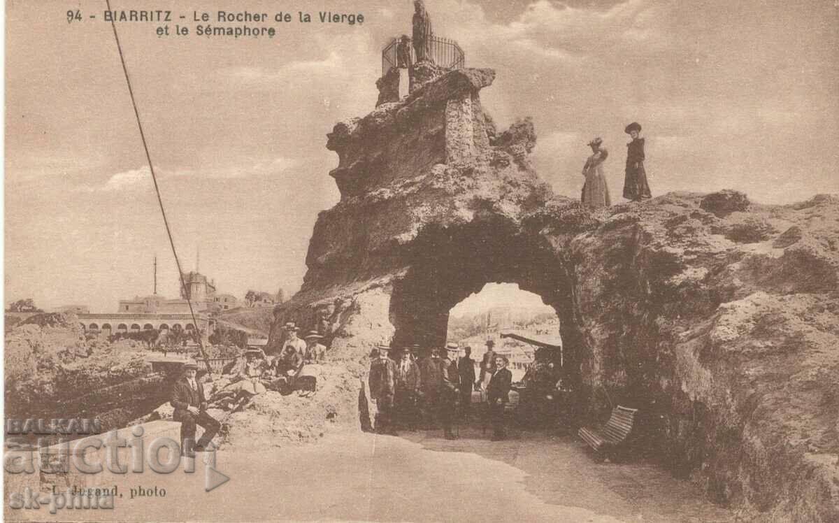 Old postcard - Biarritz, Ancient ruins