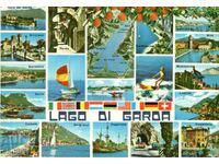 Old postcard - Lake Lago di Garda, mix