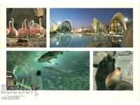 Old postcard - Valencia, Aquarium