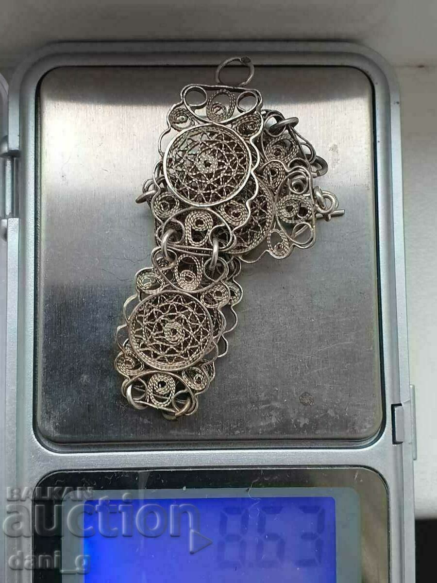 Silver filigree bracelet