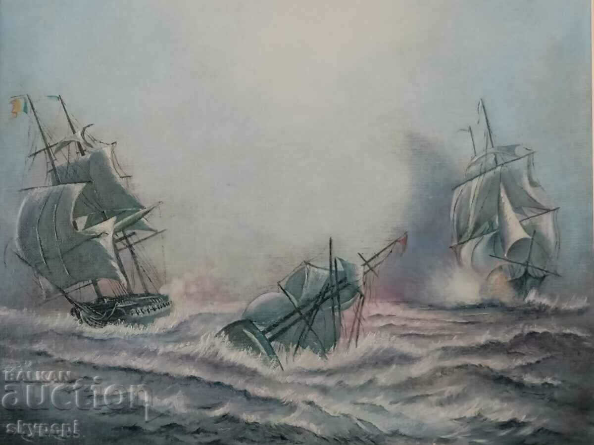 Painting "Seascape" with price 180.00 BGN | € 92.03 Painting "Seascape" with price 180.00 BGN | € 92.03