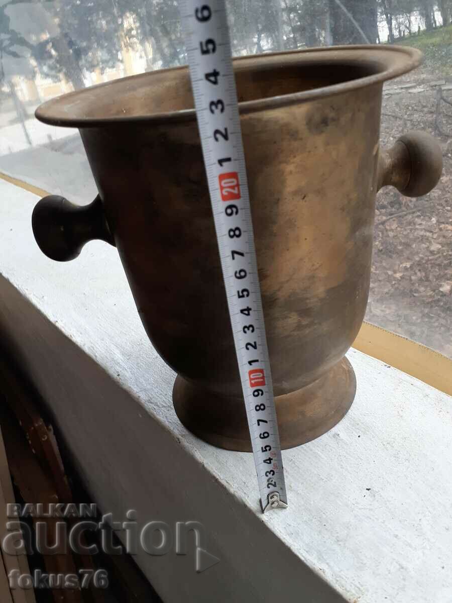 Vechi răcitor de șampanie mare din bronz din secolul al XIX-lea Art Deco - 6