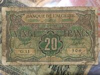 Algeria 20 de franci 1948