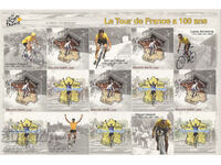 2003. Franţa. 100 de ani de la Turul Franței. Bloc.