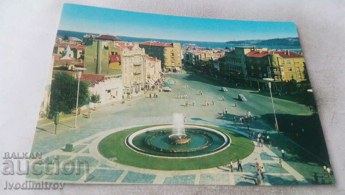 Cartea poștală Piața Varna Nouă septembrie 1972