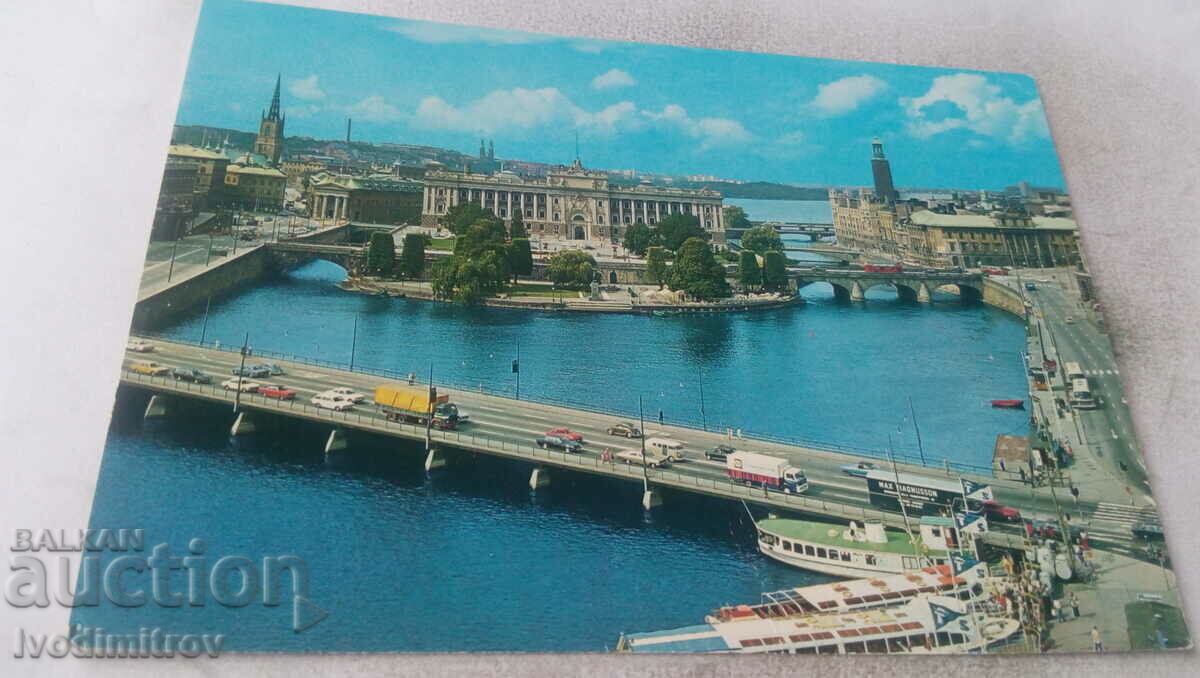 Carte poștală Casele Parlamentului din Stockholm