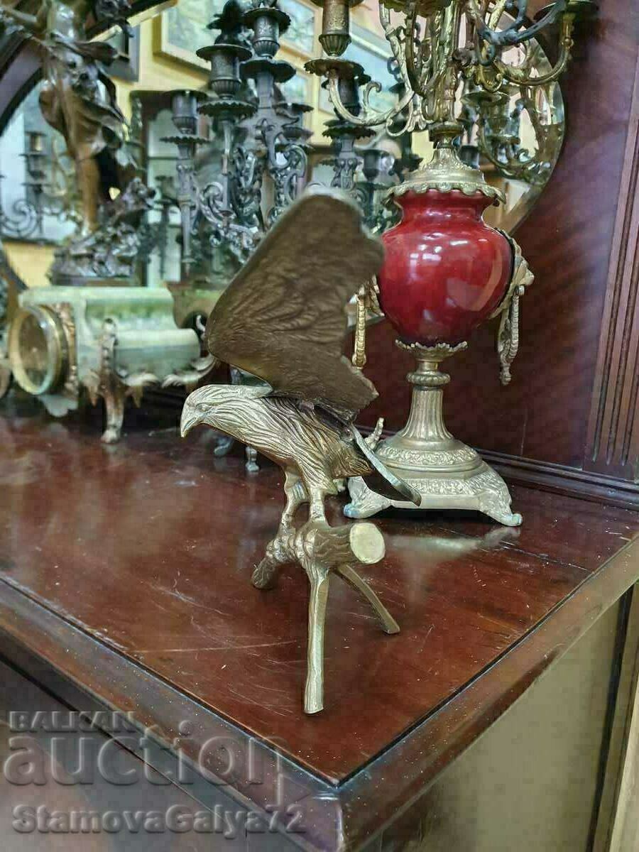Antique English Bronze Figure Statuette Eagle - 6