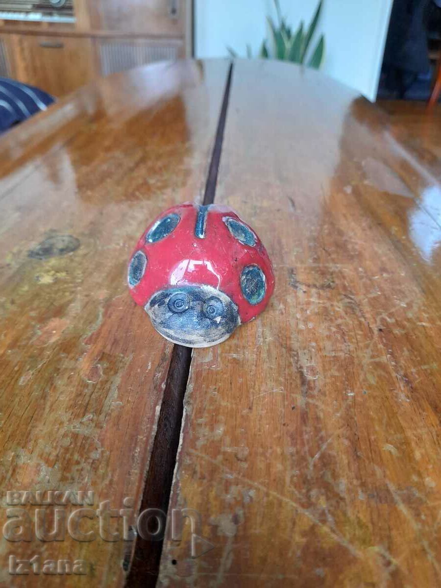 Old ceramic ladybug with price 22.00 BGN | € 11.25 Old ceramic ladybug with price 22.00 BGN | € 11.25