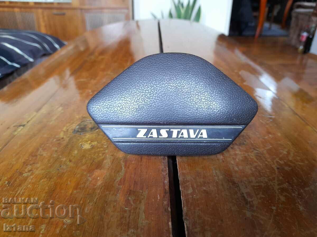 Old steering wheel cover, horn Zastava, Zastava