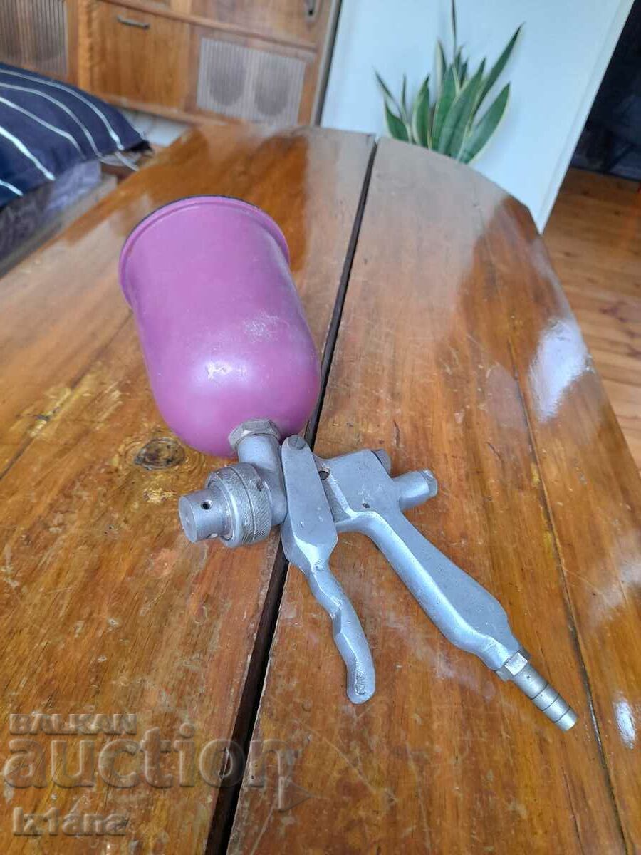 Old compressor spray gun for painting Old compressor spray gun for painting