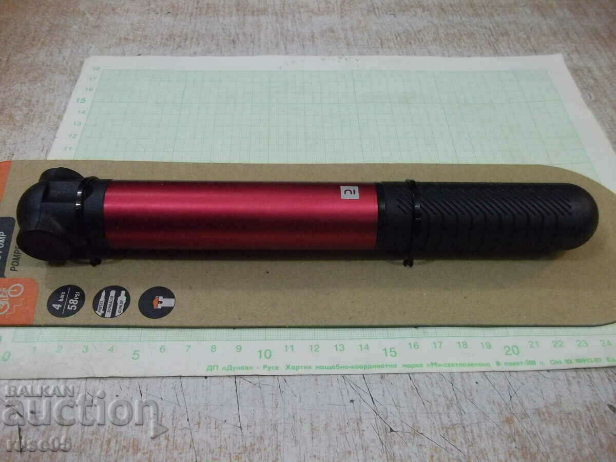 Auction Hand pump for mountain bike red new Auction Hand pump for mountain bike red new