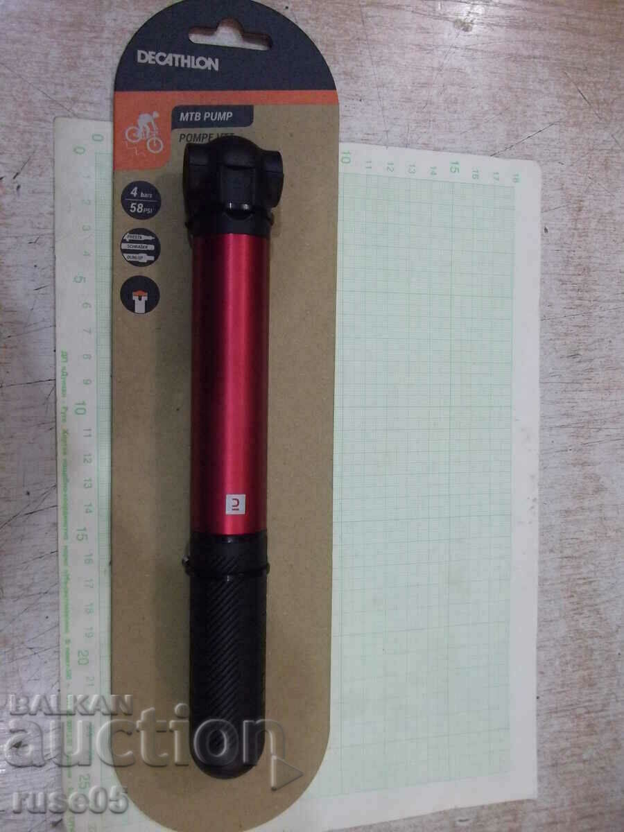 Hand pump for mountain bike red new