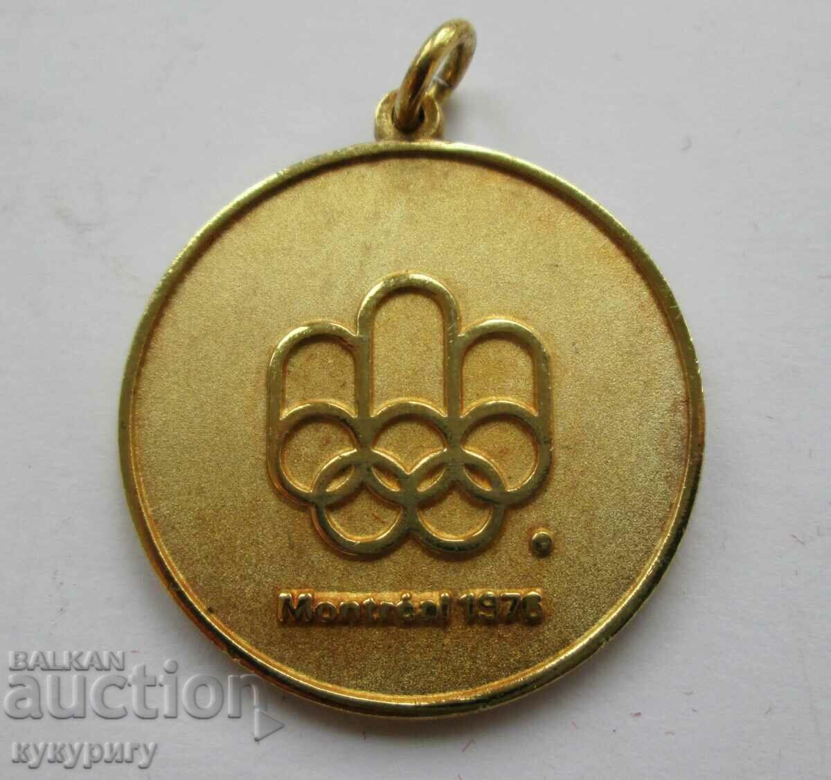 Old Olympic sign medal Olympiad Montreal 76