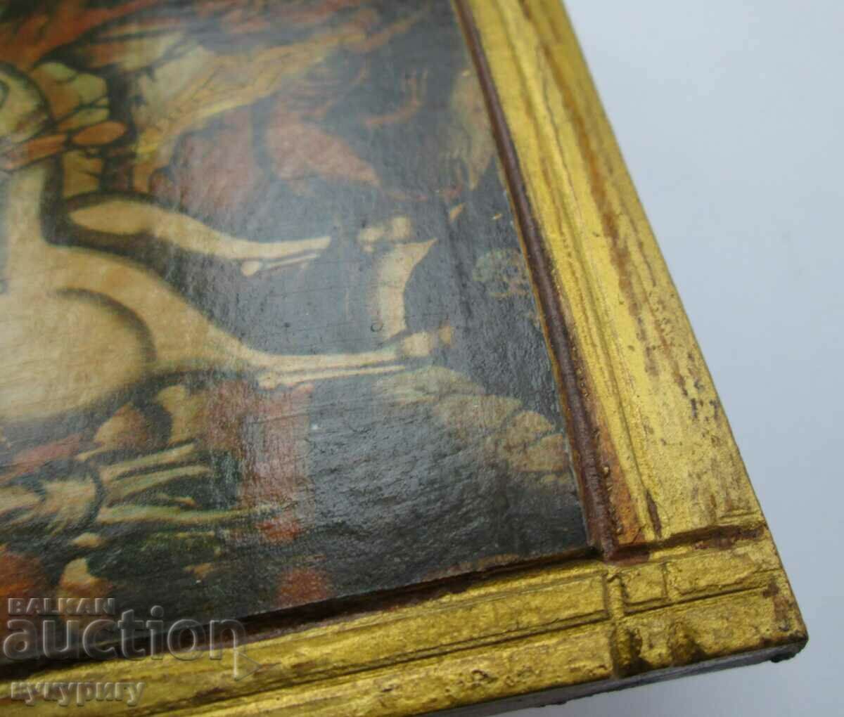 Auction  Old small icon of St. George the Victorious