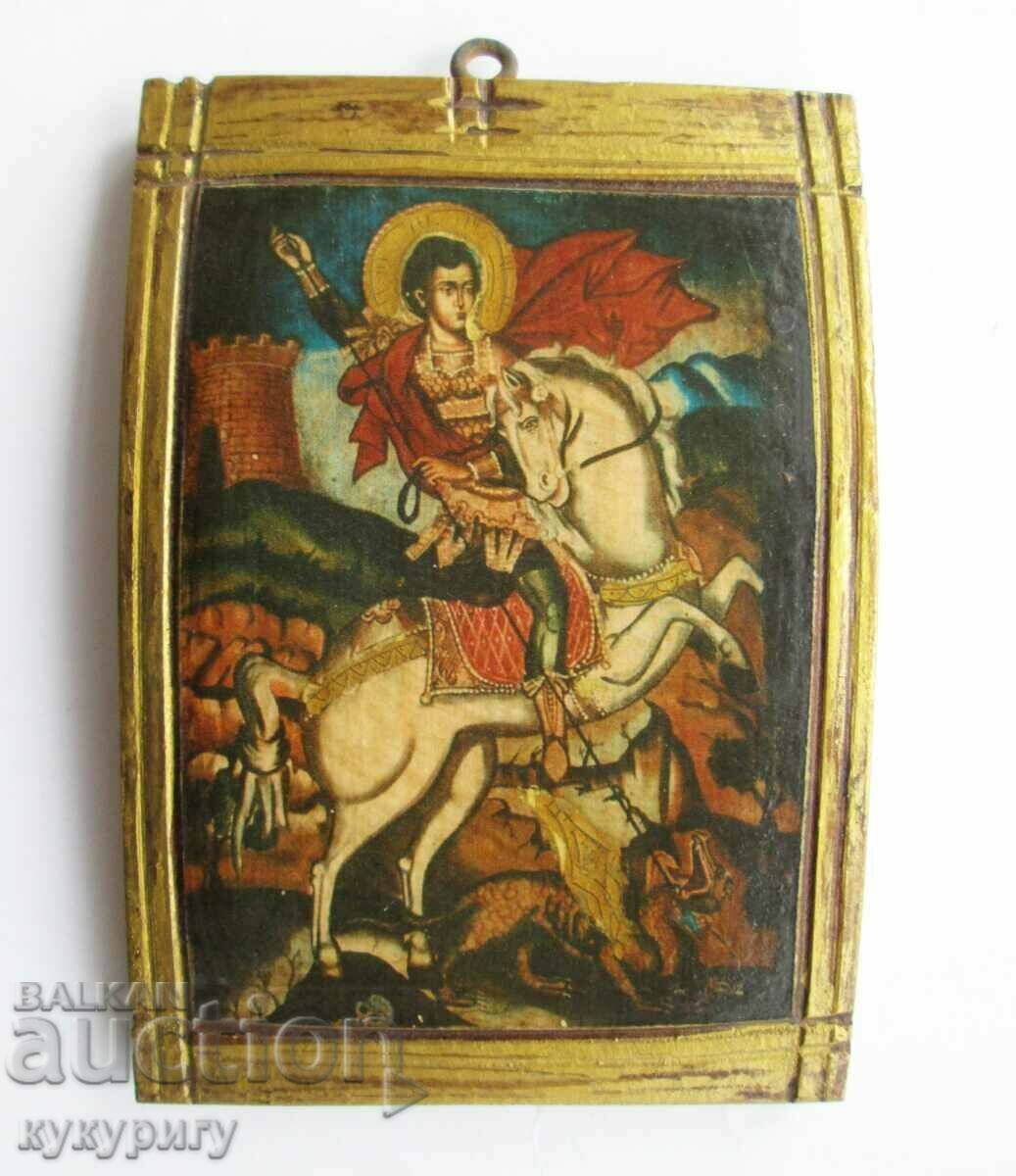 Old small icon of St. George the Victorious