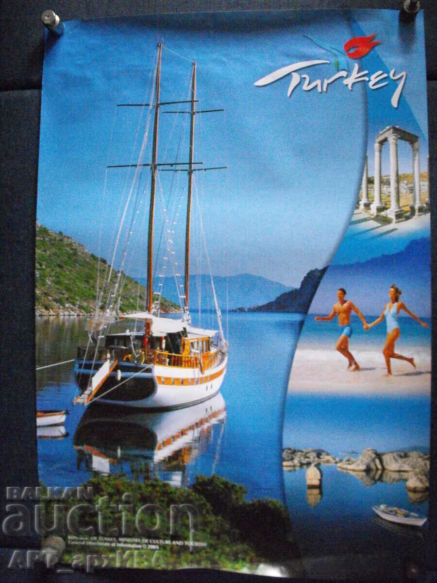 Publicitate pentru turism în Turcia.