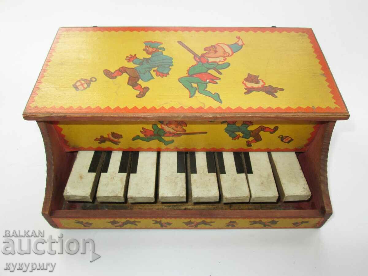 Стара немска детска играчка пиано Германия 1942 година