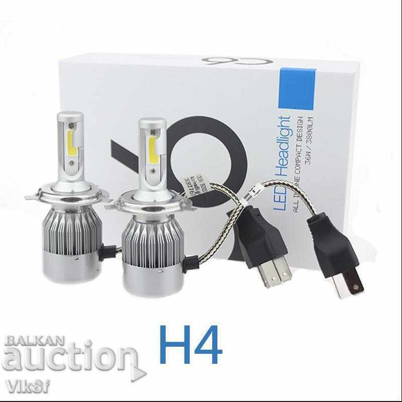 LED Diodes Bulbs H4 - 72W price for set 2pcs