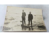 Photo Messemvria Two men on a stone on the seashore 1927