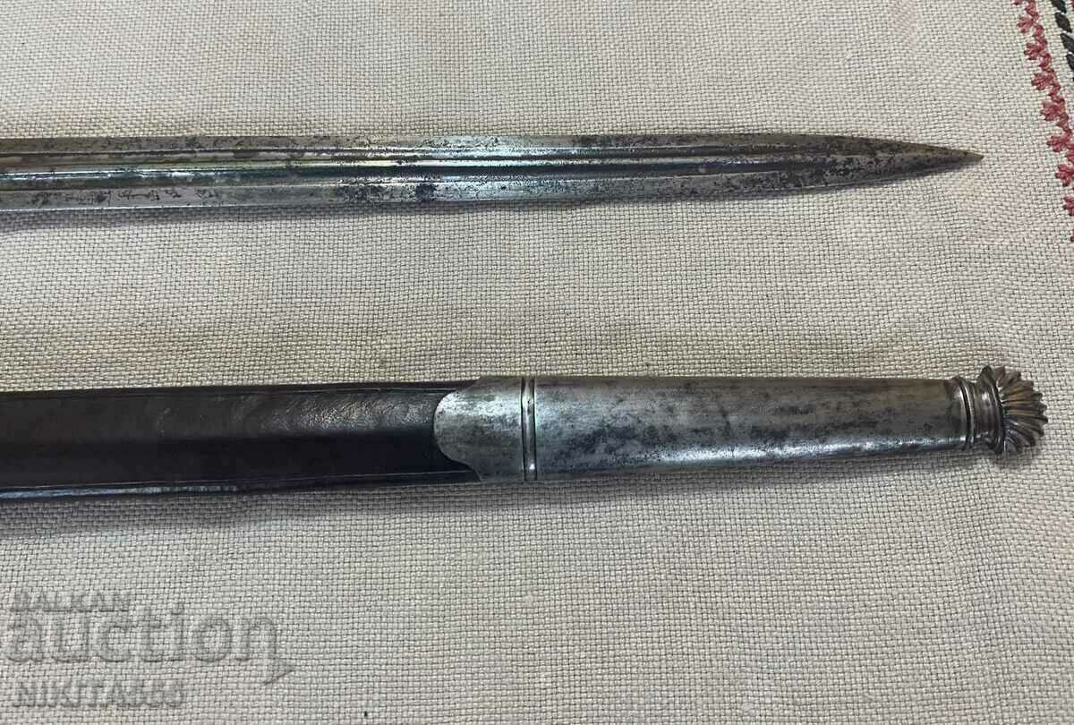 Παλιό γερμανικό κυνηγετικό μαχαίρι, στιλέτο, στιλέτο τύπου Hirschfanger - 5 Παλιό γερμανικό κυνηγετικό μαχαίρι, στιλέτο, στιλέτο τύπου Hirschfanger - 5