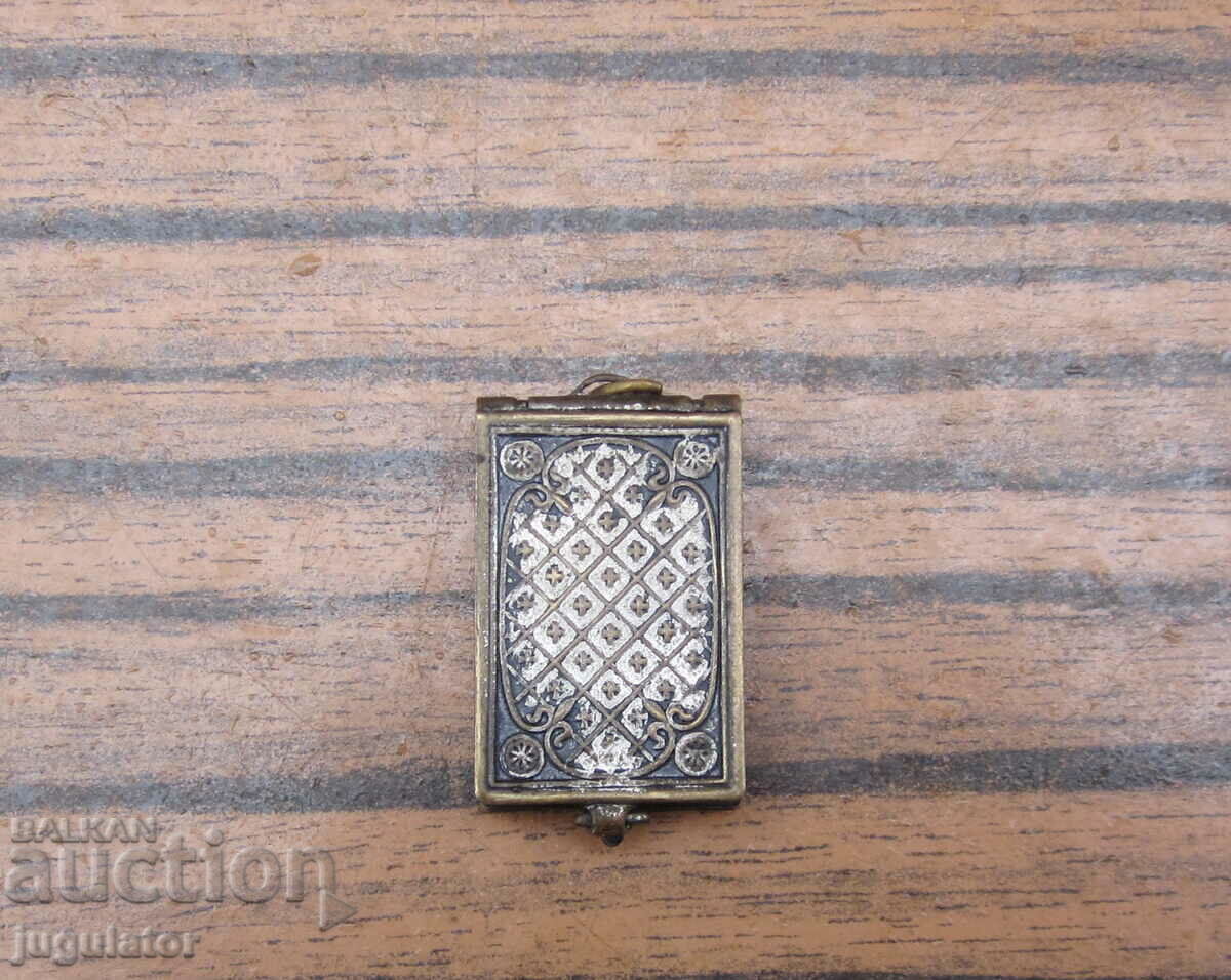 Auction old Bulgarian religious box pendant Saint Ivan of Rila Auction old Bulgarian religious box pendant Saint Ivan of Rila