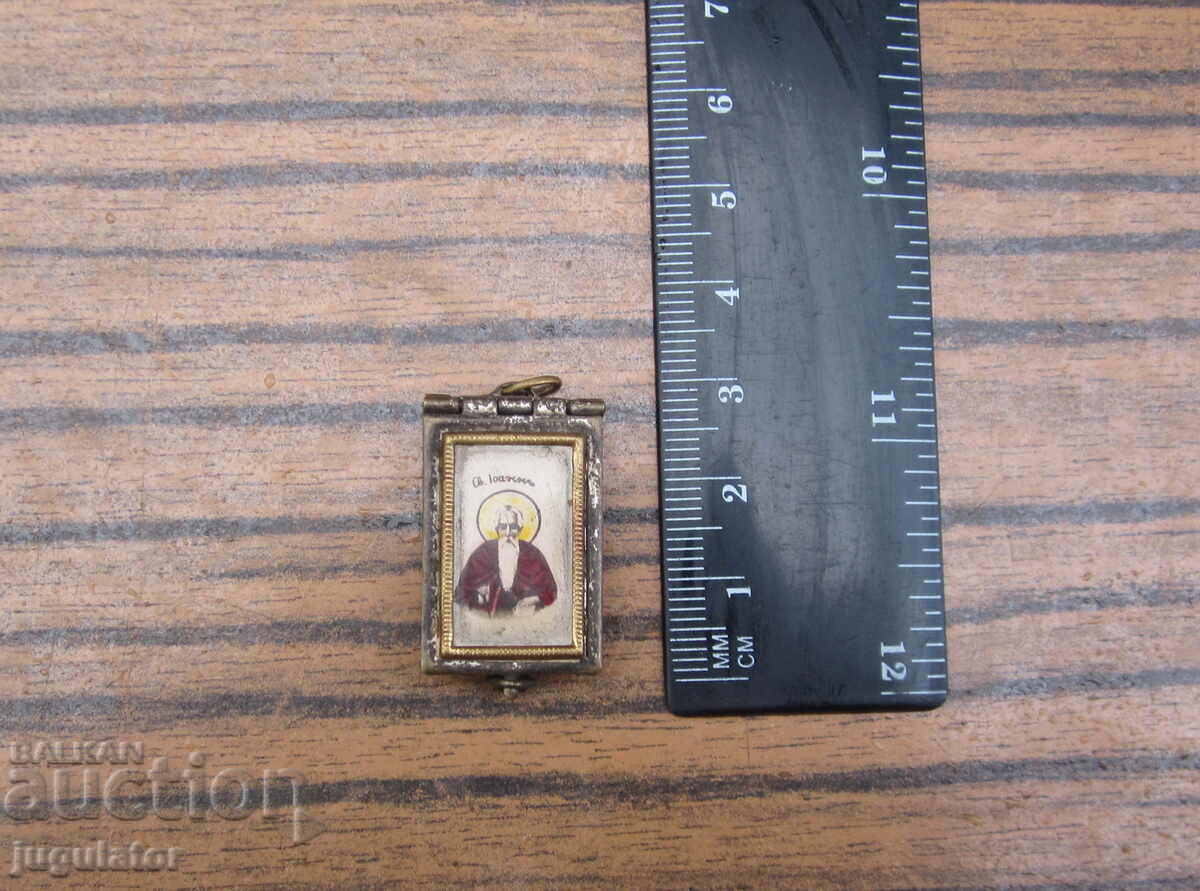 old Bulgarian religious box pendant Saint Ivan of Rila - 7 old Bulgarian religious box pendant Saint Ivan of Rila - 7