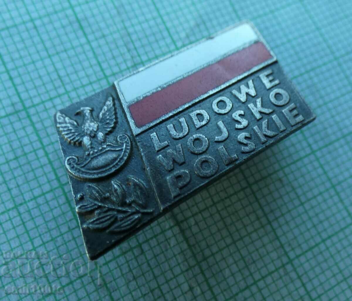 Insigna - Armata Populară Poloneză Ludowe Wojsko Polskie Polonia cu preț 3.00 BGN | € 1.53