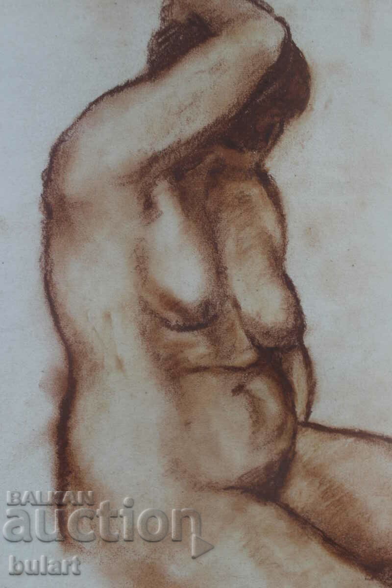 Auction Zoya Paprikova "Nude body" picture drawing Auction Zoya Paprikova "Nude body" picture drawing