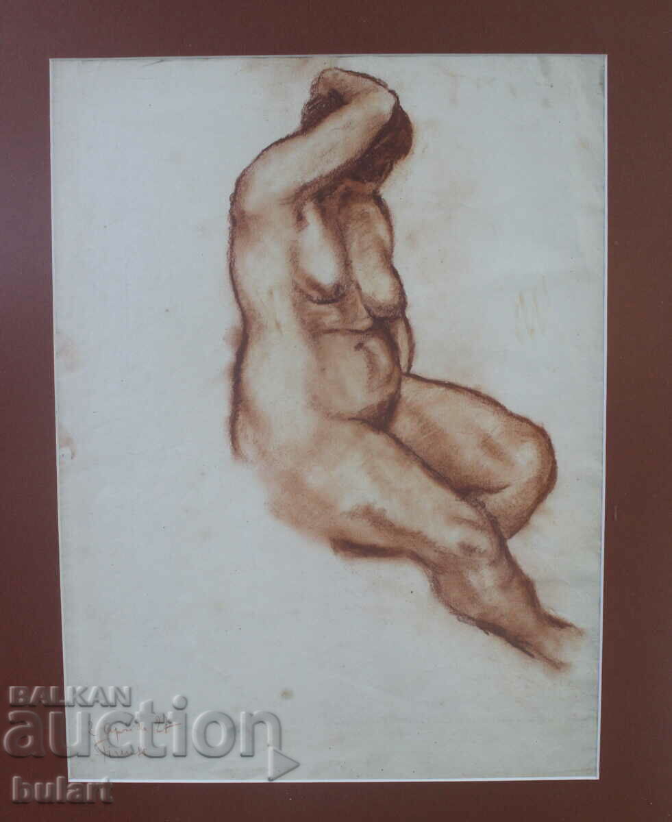 Zoya Paprikova "Nude body" picture drawing