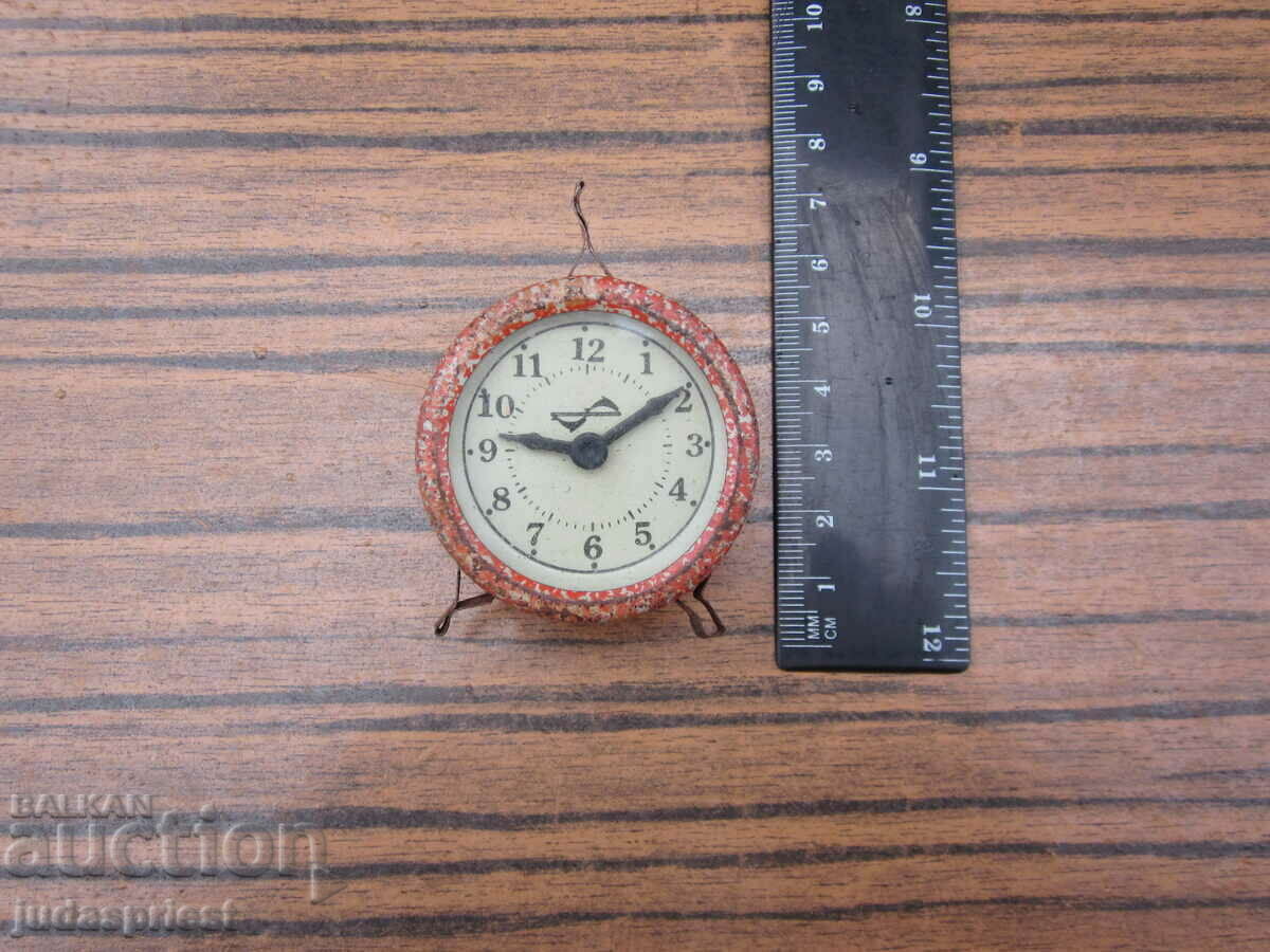 old Russian tin metal toy alarm clock - 7 old Russian tin metal toy alarm clock - 7