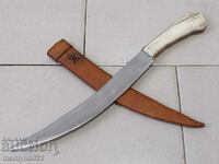 Old forged knife with kaniya, akulak, cross blade