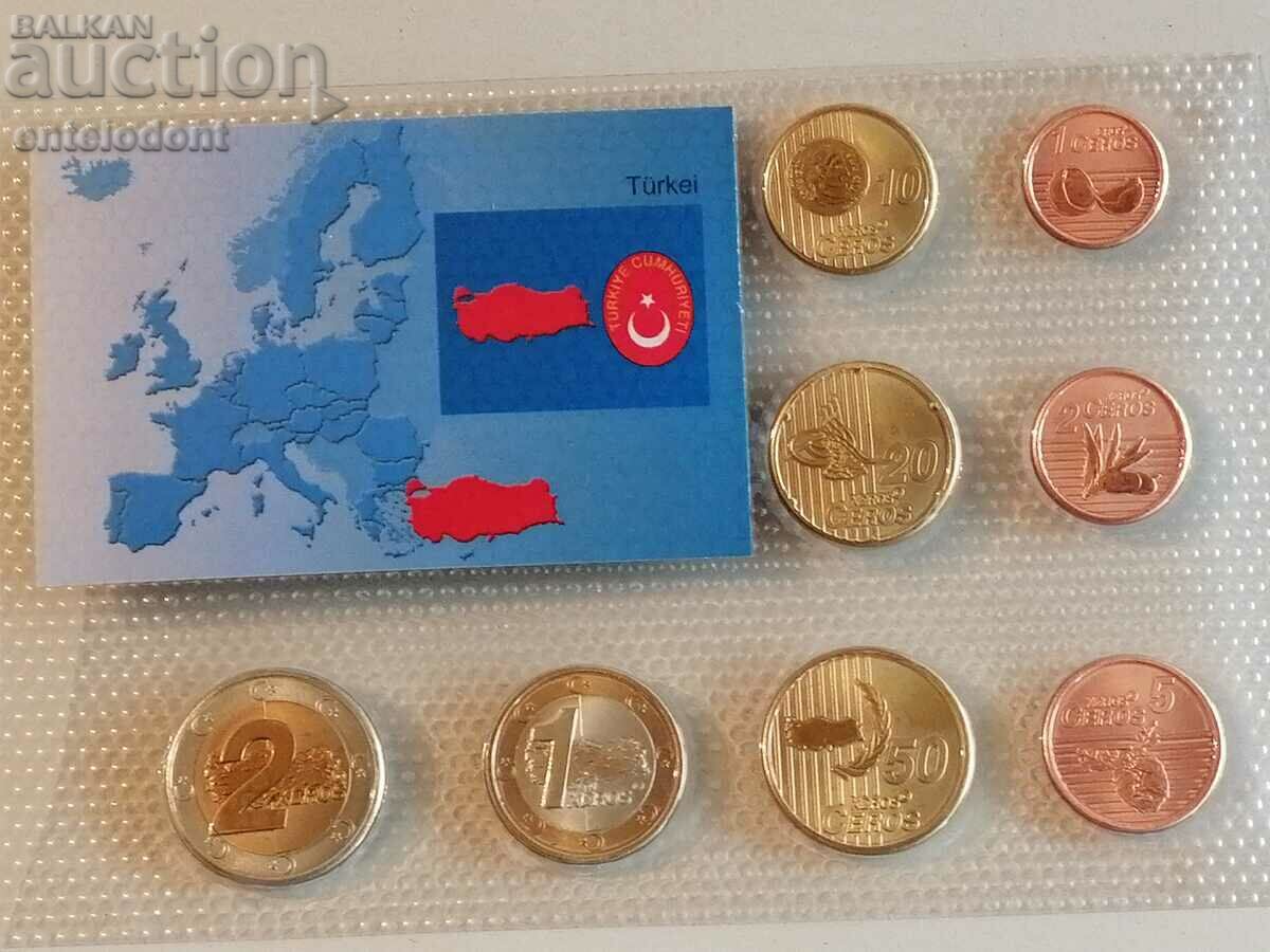Euro set 2008 Turkey SAMPLE with price 40.00 BGN | € 20.45 Euro set 2008 Turkey SAMPLE with price 40.00 BGN | € 20.45